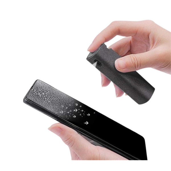 3.62" x 1.18" x 1.18" plastic screen cleaner spray holder with... from ASI 37218 Athena Promo (tm)