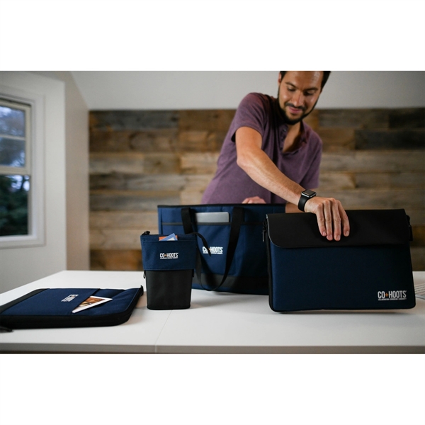 Commuter sleeve with top flap with hook and loop fasteners, interior... from ASI 56070 Gemline / Gemline®