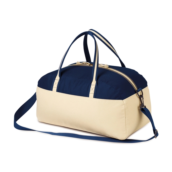 Nantucket weekender bag made of cotton with a dual zippered opening... from ASI 56070 Gemline / Gemline®