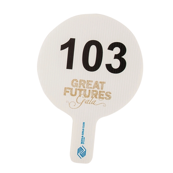 Die Cut hand fans with a full color imprint.... from ASI 77280 Pepco Poms