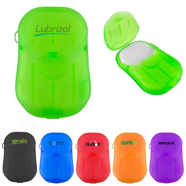 30 sheets of paper travel soap in 1 2/5" x 3... from ASI 88060 Snugz/USA Inc / Sweda®