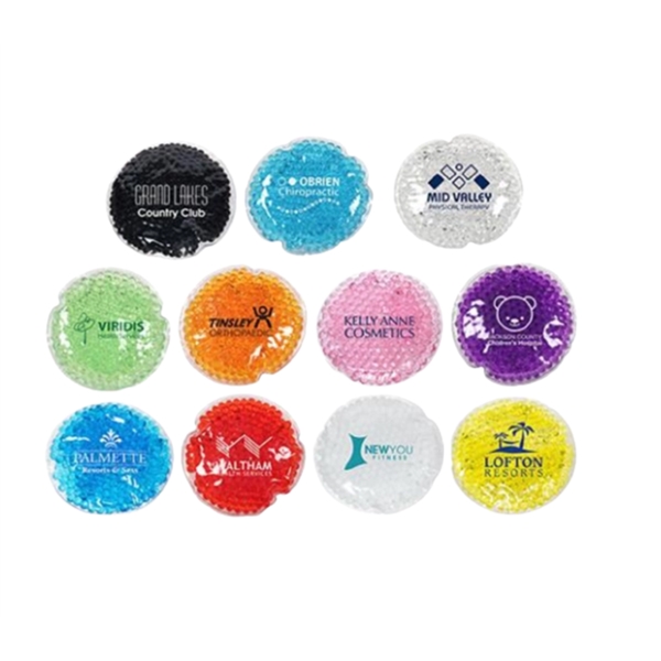 4.33" round gel bead hot and cold pack for relieving minor... from ASI 37218 Athena Promo (tm)