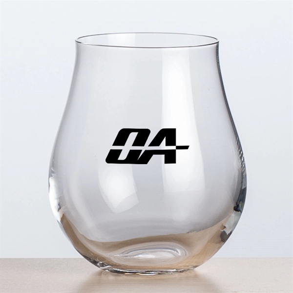 The Avondale stemless wine glass is tulip shaped with a large... from ASI 84592 St Regis Group