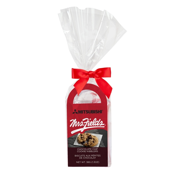Happy Holidays Mrs. Fields® Mini Cookie Gift Tote with a 3... from ASI 44900 NC Custom (CI/Lanco) / Chocolate Inn