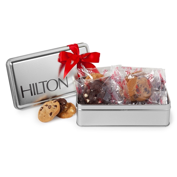 Mrs. Fields® Holiday Variety Cookie Tin... from ASI 44900 NC Custom (CI/Lanco) / Chocolate Inn