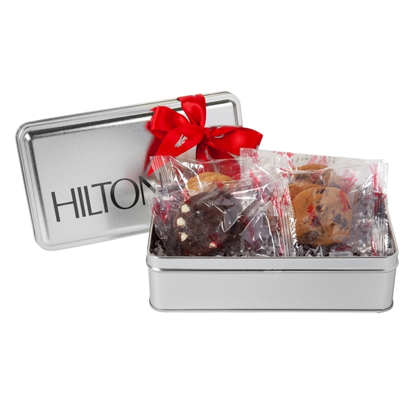 Mrs. Fields® Holiday Variety Cookie Tin... from ASI 44900 NC Custom (CI/Lanco) / Chocolate Inn