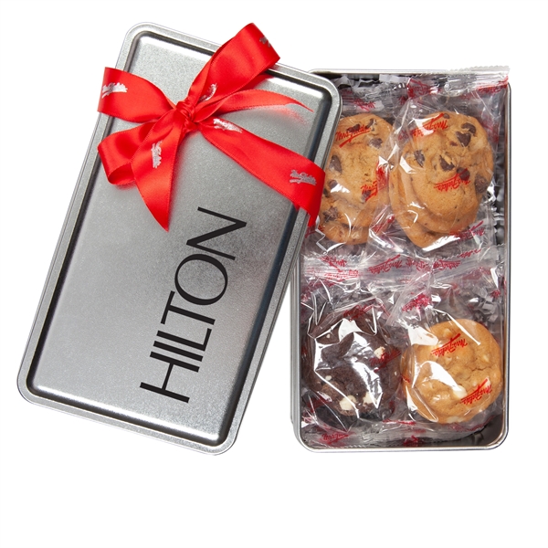 Mrs. Fields® Holiday Variety Cookie Tin... from ASI 44900 NC Custom (CI/Lanco) / Chocolate Inn