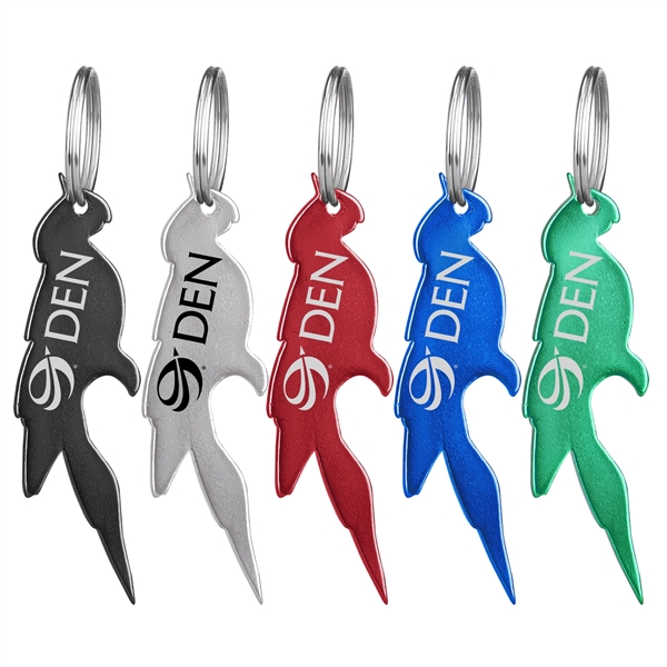 Parrot Shaped Bottle Opener Keychain Key Holder... from ASI 74585 Nu Promo International / Nu Promo Line
