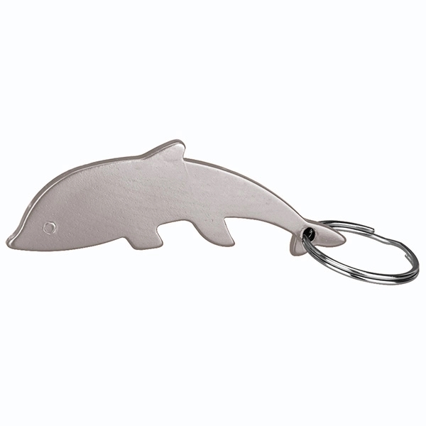 Dolphin Shaped Bottle Opener Keychain Key Holder... from ASI 74585 Nu Promo International / Nu Promo Line