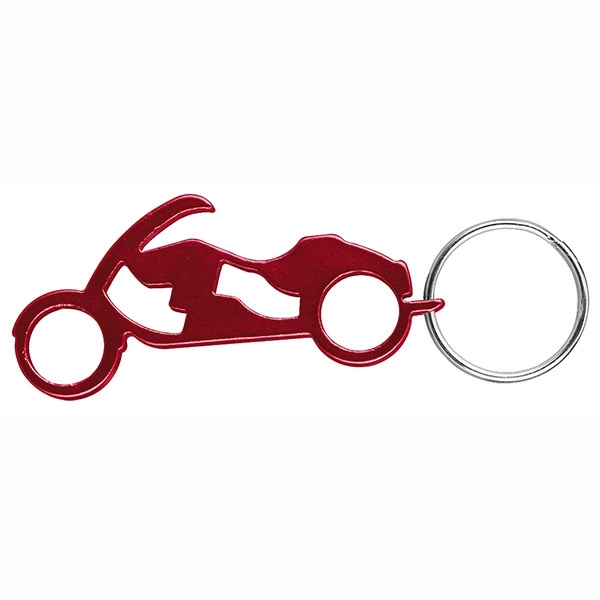 Motorcycle Shaped Bottle Opener Keychain Key Holder Motobike... from ASI 74585 Nu Promo International / Nu Promo Line