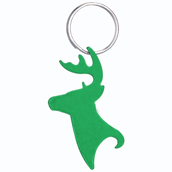 Deer Head / Moose / Elk Shaped Bottle Opener Keychain Key... from ASI 74585 Nu Promo International / Nu Promo Line