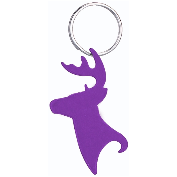 Deer Head / Moose / Elk Shaped Bottle Opener Keychain Key... from ASI 74585 Nu Promo International / Nu Promo Line
