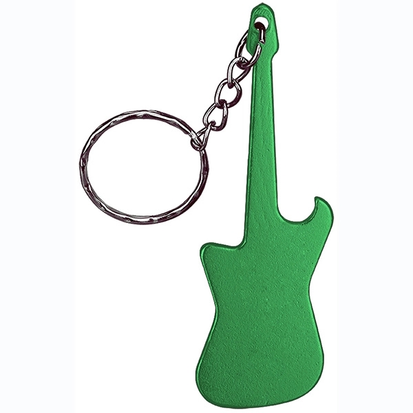 Guitar Shaped Bottle Opener Keychain Key Holder... from ASI 74585 Nu Promo International / Nu Promo Line