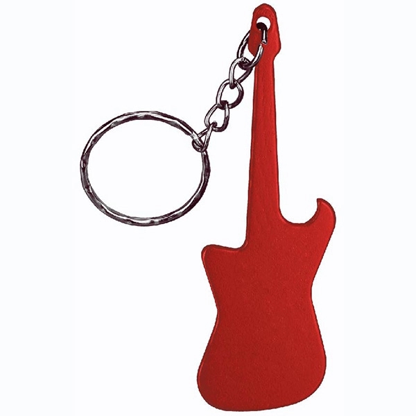 Guitar Shaped Bottle Opener Keychain Key Holder... from ASI 74585 Nu Promo International / Nu Promo Line