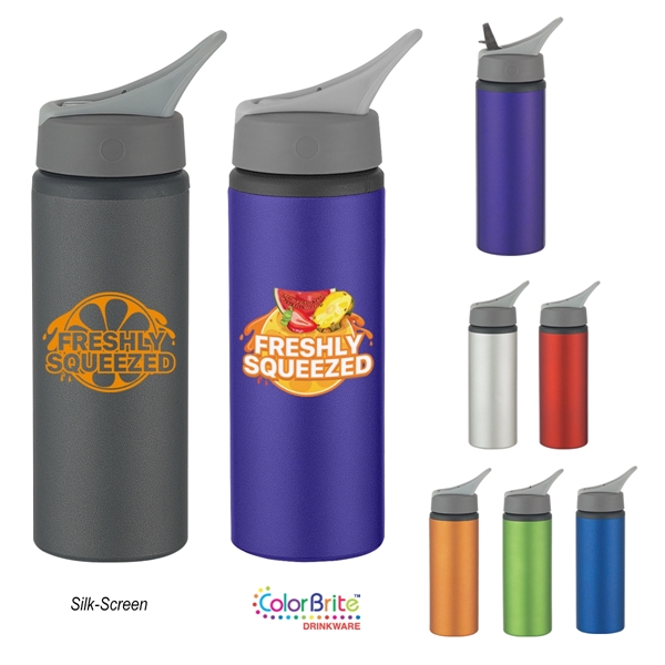 25 oz. Aluminum bike bottle with screw on, spill-resistant sip top... from ASI 61125 Hit Promotional Products / Hit®