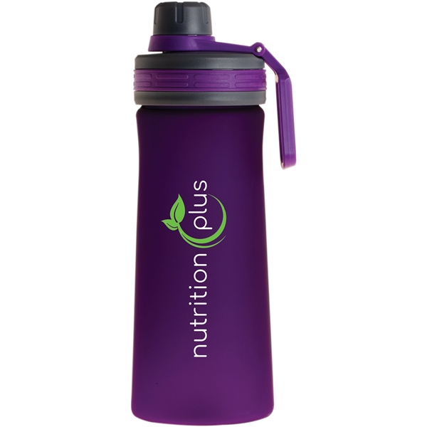 27 oz. plastic water bottle with a twist on/off swivel lid... from ASI 71920 Moderne Glass Company Inc / Glass America®