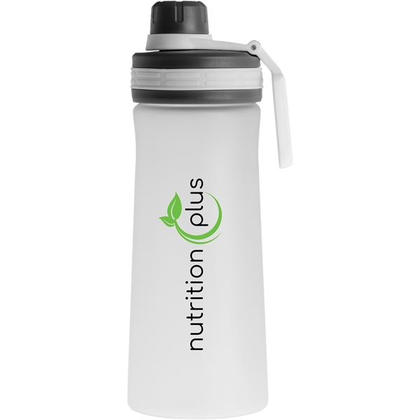 27 oz. plastic water bottle with a twist on/off swivel lid... from ASI 71920 Moderne Glass Company Inc / Glass America®