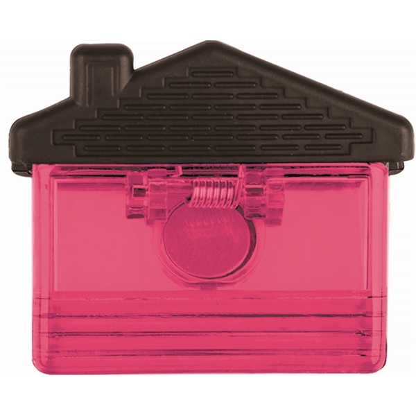 Jumbo size house shaped magnetic memo clip holder with strong grip.... from ASI 74585 Nu Promo International / Nu Promo Line