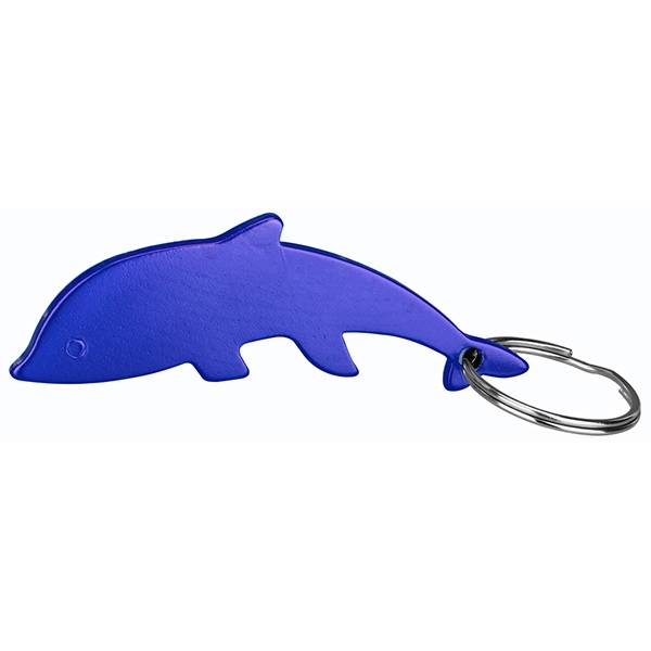 Dolphin Shaped Bottle Opener Keychain Key Holder... from ASI 74585 Nu Promo International / Nu Promo Line