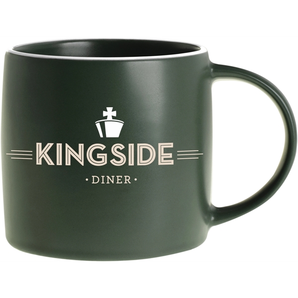 17 oz. ceramic mug in earth-tone colors with a smooth, matte-style... from ASI 71920 Moderne Glass Company Inc / Glass America®