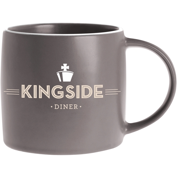 17 oz. ceramic mug in earth-tone colors with a smooth, matte-style... from ASI 71920 Moderne Glass Company Inc / Glass America®