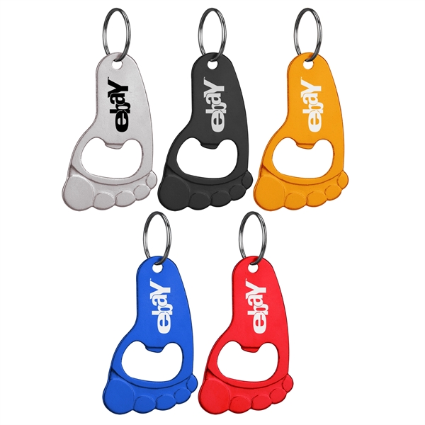 Foot Shaped Bottle Opener Keychain Key Holder Motobike... from ASI 74585 Nu Promo International / Nu Promo Line