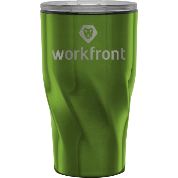 16 oz. travel tumbler with double-walled stainless steel construction with black... from ASI 71920 Moderne Glass Company Inc / Glass America®