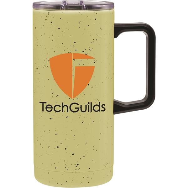 18 oz. travel mug made of stainless steel with double-wall construction.... from ASI 71920 Moderne Glass Company Inc / Glass America®