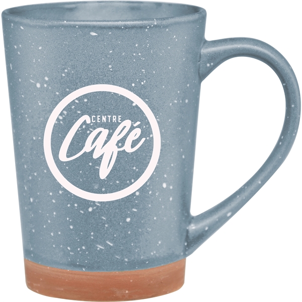 16 oz. ceramic mug with a retro speckle design and terra... from ASI 71920 Moderne Glass Company Inc / Glass America®