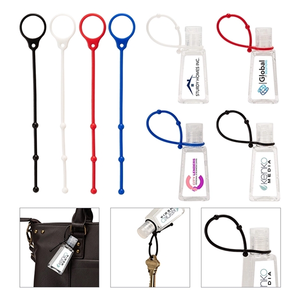 Amore III 1 oz. Hand Sanitizer with Strap... from ASI 67866 Logomark/Valumark