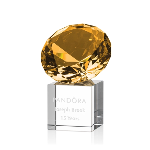 This award features a stunning amber gemstone mounted onto a reflective... from ASI 84592 St Regis Group / St Regis