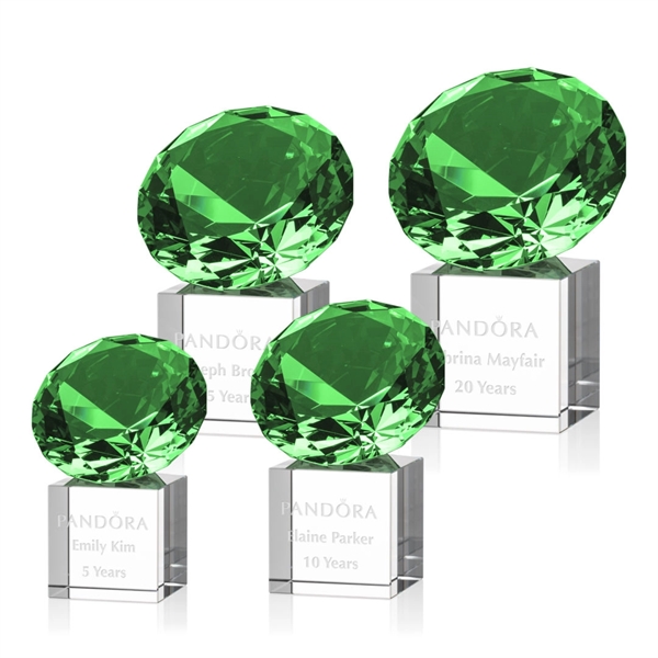 This award features a stunning emerald gemstone mounted onto a reflective... from ASI 84592 St Regis Group / St Regis