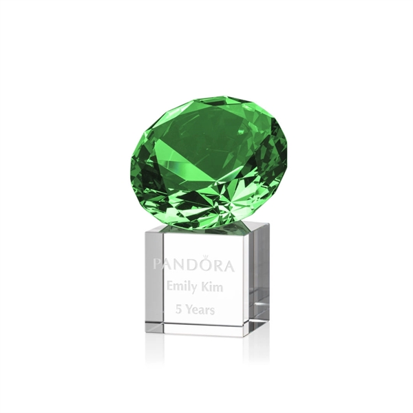 This award features a stunning emerald gemstone mounted onto a reflective... from ASI 84592 St Regis Group / St Regis