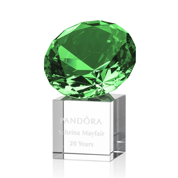 This award features a stunning emerald gemstone mounted onto a reflective... from ASI 84592 St Regis Group / St Regis