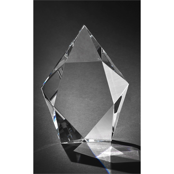 8" x 5.75" optical crystal award with a beveled diamond shape.... from ASI 71920 Moderne Glass Company Inc / Glass America®