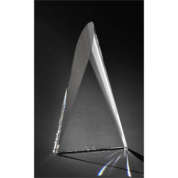 Award made of optical crystal measuring 8.75" x 5" and fashioned... from ASI 71920 Moderne Glass Company Inc / Glass America®