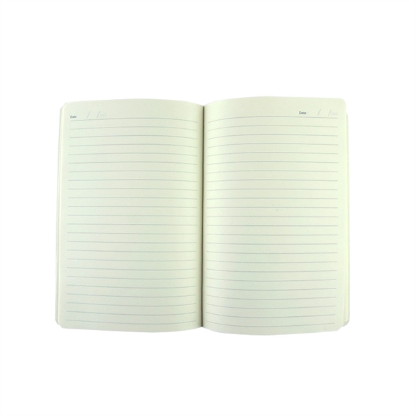 5 1/2" x 8 1/4" 80-sheet notebook with recycled bonded leather... from ASI 88060 Snugz/USA Inc / Sweda®