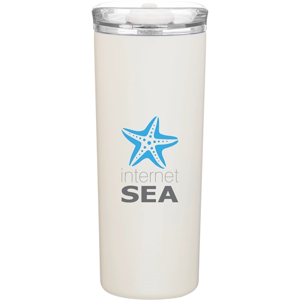 20.9 oz double wall 18/8 stainless steel thermal tumbler with copper... from ASI 51197 ETS Express, LLC