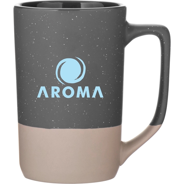 17 oz ceramic mug with handle, matte colored exterior, glossy colored... from ASI 51197 ETS Express, LLC