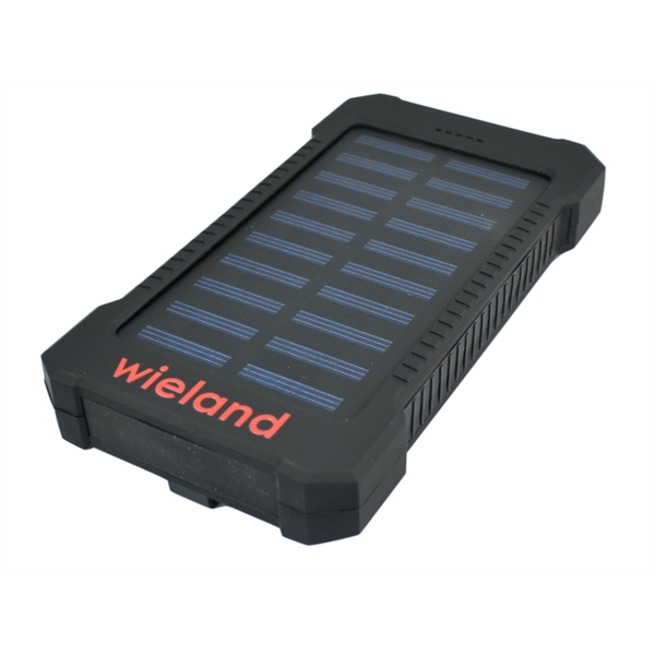 Portable Solar Charger Bank 8000mAh with LED light, SOS mode, carabiner... from ASI 72657 Active Life Promo / Active Life