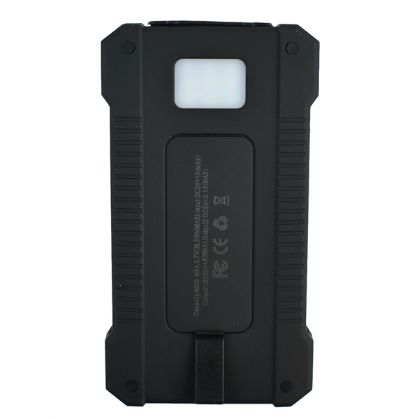 Portable Solar Charger Bank 8000mAh with LED light, SOS mode, carabiner... from ASI 72657 Active Life Promo / Active Life