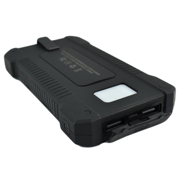 Portable Solar Charger Bank 8000mAh with LED light, SOS mode, carabiner... from ASI 72657 Active Life Promo / Active Life