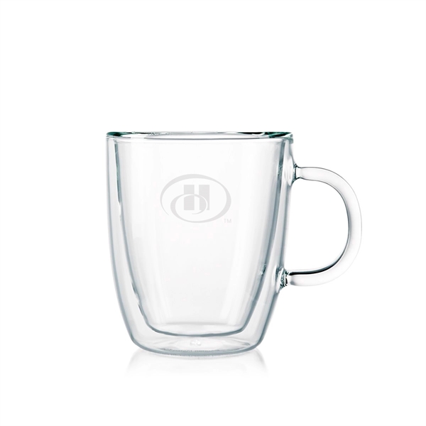 Set of two 10 oz. double wall bistro mugs.... from ASI 61005 Hirsch Gift Inc