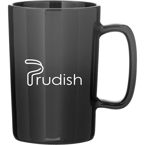 14 oz ceramic mug with glossy ombre gradient exterior and glossy... from ASI 51197 ETS Express, LLC