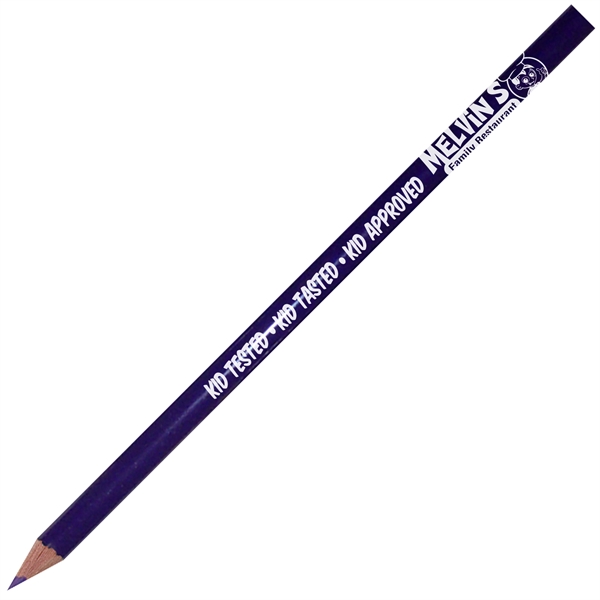 Colored crayon pencil with painted style barrel adds impact to advertising... from ASI 86850 Shepenco/Shelbyville Pencil Co, Inc / SHEPENCO® Shelbyville Pencil Company