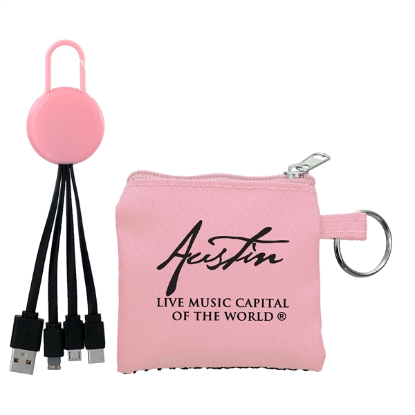 Sporty Colorful Clip Cable Set... from ASI 30208 A P Specialties / AP Specialties