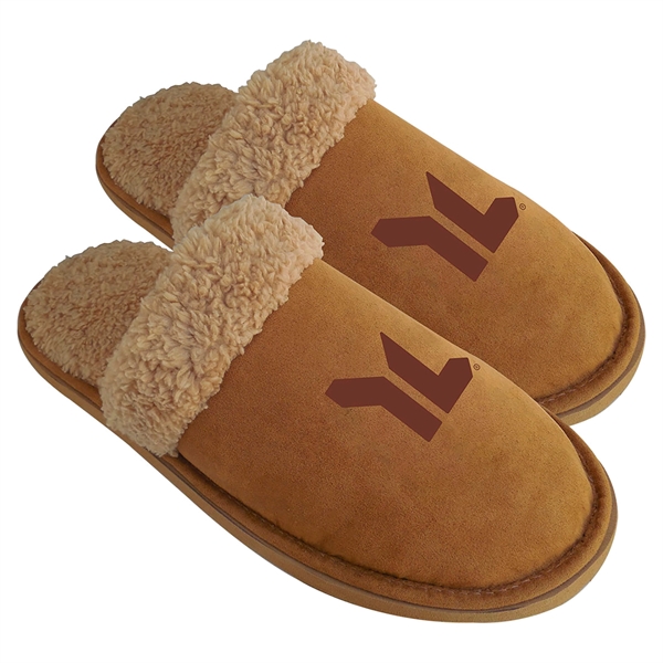 Our Comfy Sherpa Slippers show customers and employees your care ... from ASI 90859 Tempo Industries Inc / Tempoline