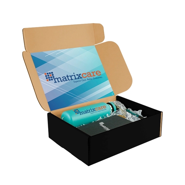 3" x 10" x 4" customized gift box with 8" x... from ASI 88060 Snugz/USA Inc / Sweda®