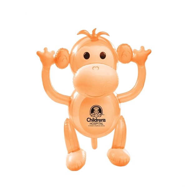 24" inflatable monkey in assorted colors.... from ASI 63549 Jornik Manufacturing Corp / Jornik