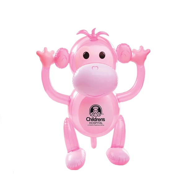 24" inflatable monkey in assorted colors.... from ASI 63549 Jornik Manufacturing Corp / Jornik